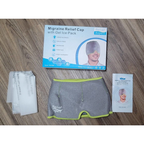 Relief Expert Migraine Relief Cap with Gel Ice Pack - Picture 3 of 4